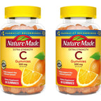 Nature Made Extra Strength Dosage Vitamin C 500mg per Serving, 60 Gummies | Adult Vitamin C Immune Support Gummies, For Daily Immune Support and Antioxidant Support, Tangerine Flavor, 30 Day Supply