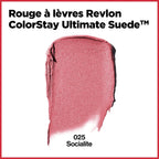 Buy now REVLON Lipstick, ColorStay Ultimate Suede Lipstick, High Impact Lip color with Moisturizing Creamy Formula, Infused with Vitamin E, 025 Socialite, 0.09 Oz at indiglob india