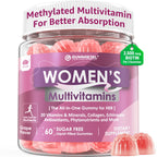 2 Pack - Womens Multivitamin Gummy, Methylated Multivitamin for Women, Biotin, Methylfolate, Iron, Collagen, Vitamins A C D, B Complex, Antioxidants for Women's Daily Support, Beauty, Immune, No Sugar