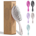 Buy now Ninabella Detangle Hair Brush for Women & Men - Does not Pull - Straightening Brushes for Straight & Curly Hair - Unique Spiral Detangling Hairbrush - Green Small Grey at indiglob india