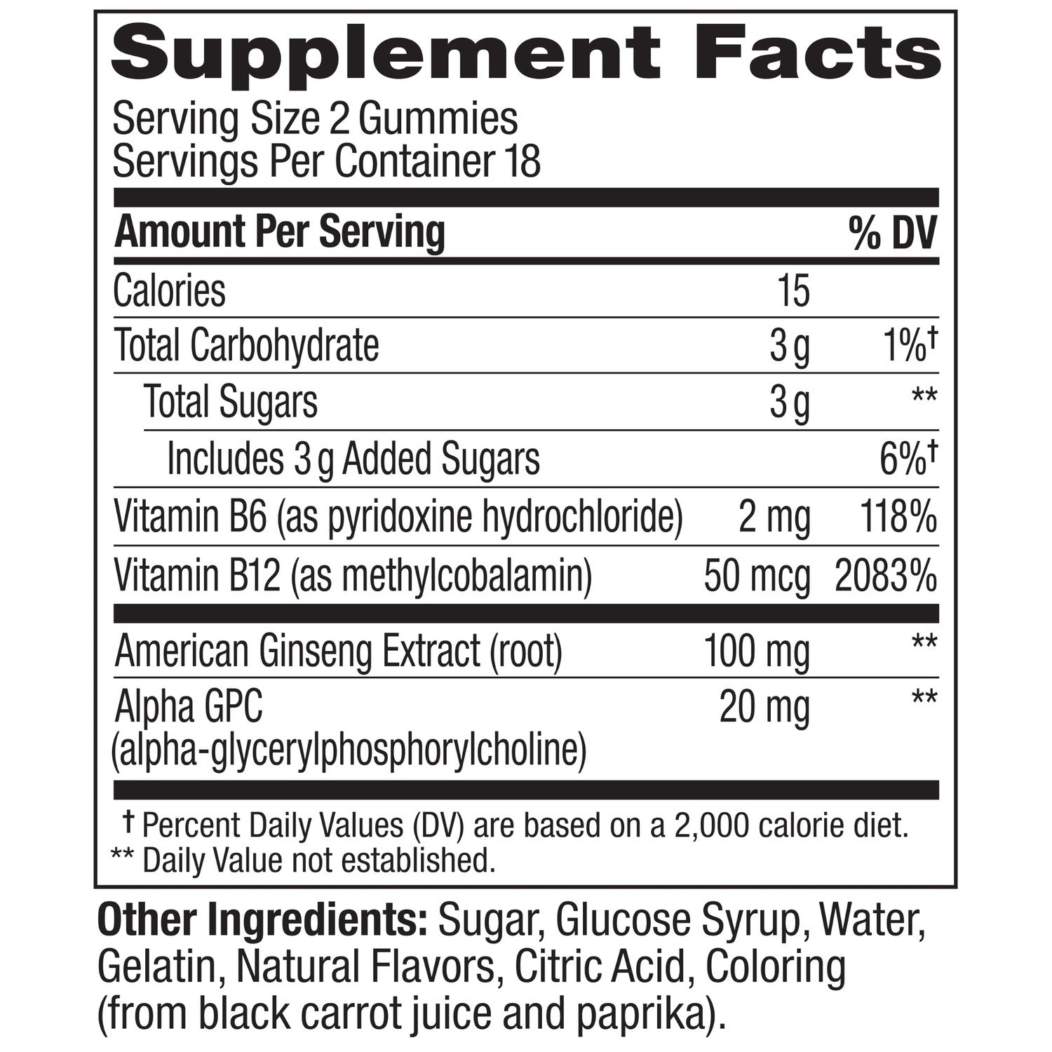 OLLY Laser Focus Gummy Supplement,* Ginseng Extract, Alpha GPC - 36 Count