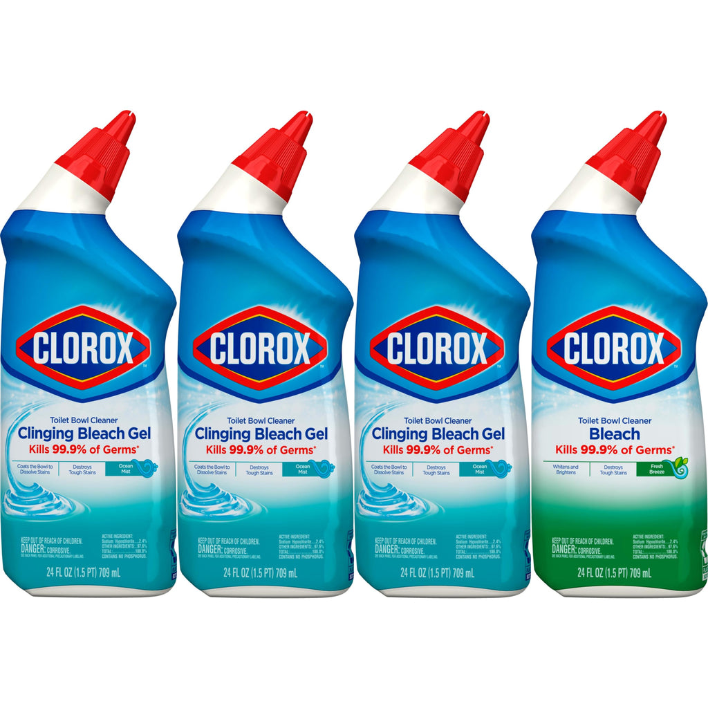 Buy now Clorox Toilet Bowl Cleaner with Bleach Variety Pack - 24 Ounces - Pack of 4 (Package May Vary) at indiglob india