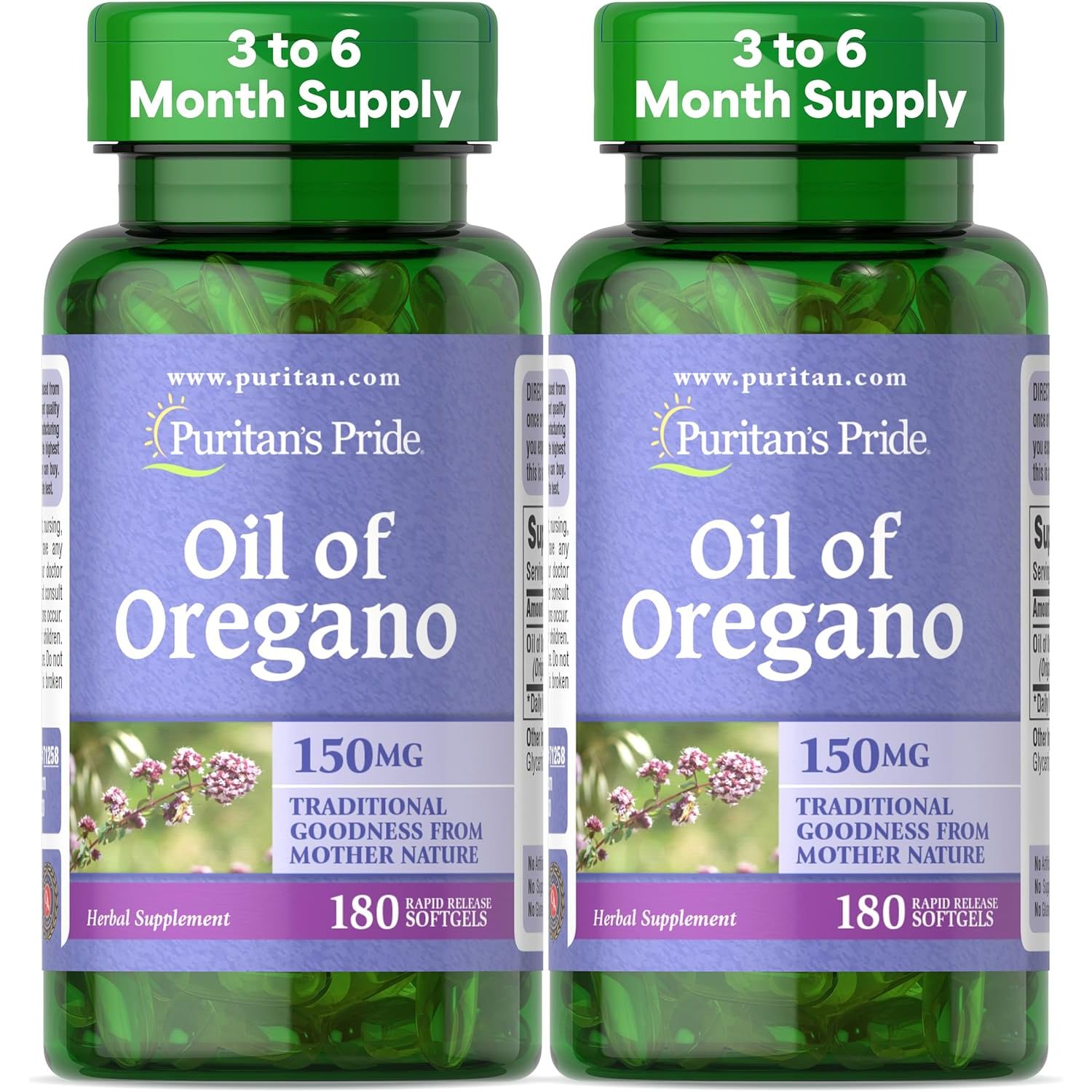 Buy now Puritan's Pride Oil of Oregano Extract 150 mg Softgels, 180 Count 360 count at indiglob india