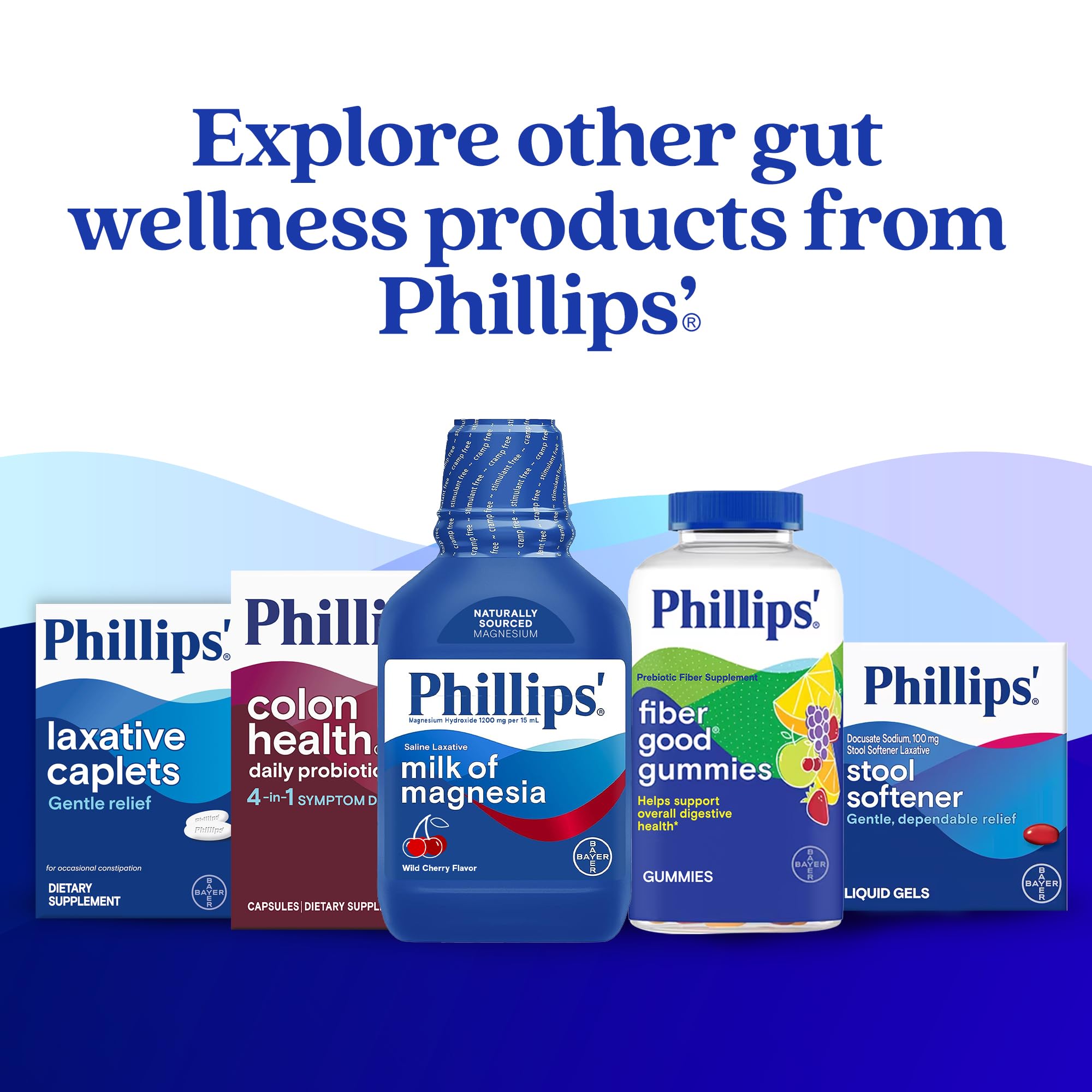 Phillips' Colon Health Daily Probiotic Capsules, 4-in-1 Symptom Defense to Help Defend Against Occasional Gas, Bloating, Constipation, and Diarrhea, Daily Supplement, 90 Count