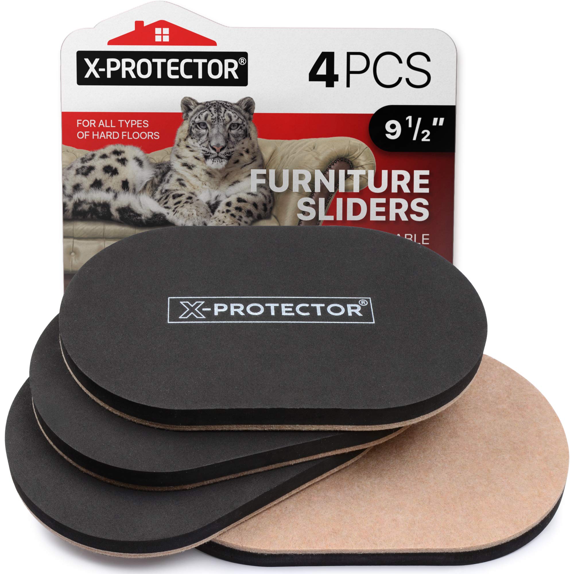 Buy now Felt Furniture Sliders Hardwood Floors X-PROTECTOR – 16 PCS 3 1/2" Furniture Sliders – Heavy Duty Felt Sliders Hard Surfaces – Move Your Furniture Easily & Safely! 4 PCS 9 1 2 inch at indiglob india