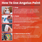Angelus Acrylic Leather Paint, Best Sellers Kit, Flexible Paint For Shoes, Sneakers, Leather, Canvas, Furniture, and More - 12 Colors (1 oz Each)