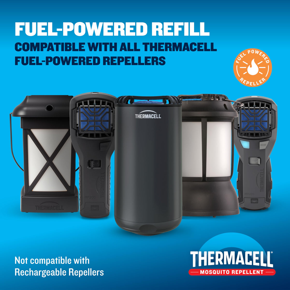 Thermacell Fuel-ZoneGuard Mosquito Repellent Butane Only Refills, 48-Hr