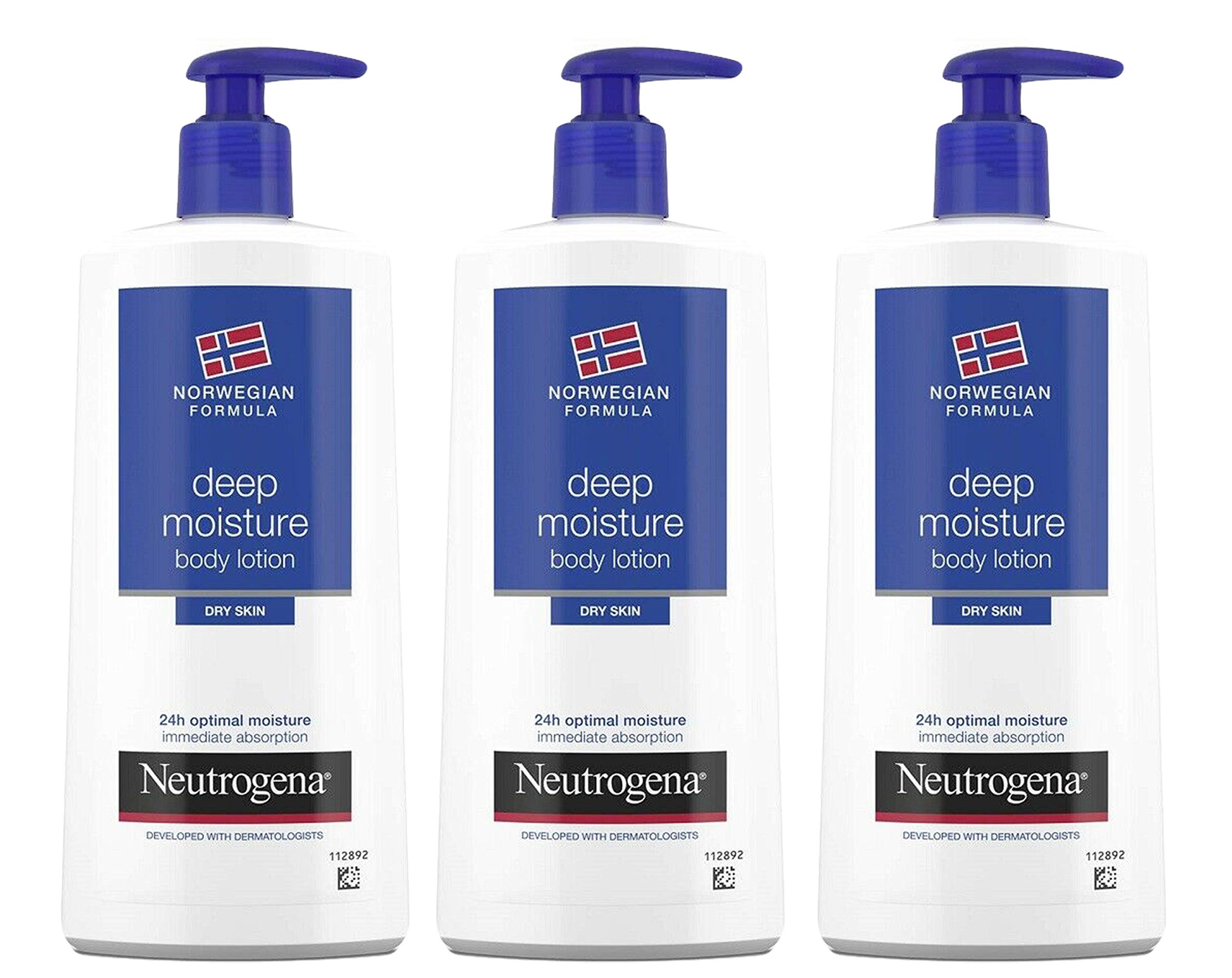 Buy now Neutrogena Deep Moisture Body Lotion for Dry Skin, Norwegian Formula, 24 Hour Moisture, 13.5 Ounce (Pack of 3) at indiglob india