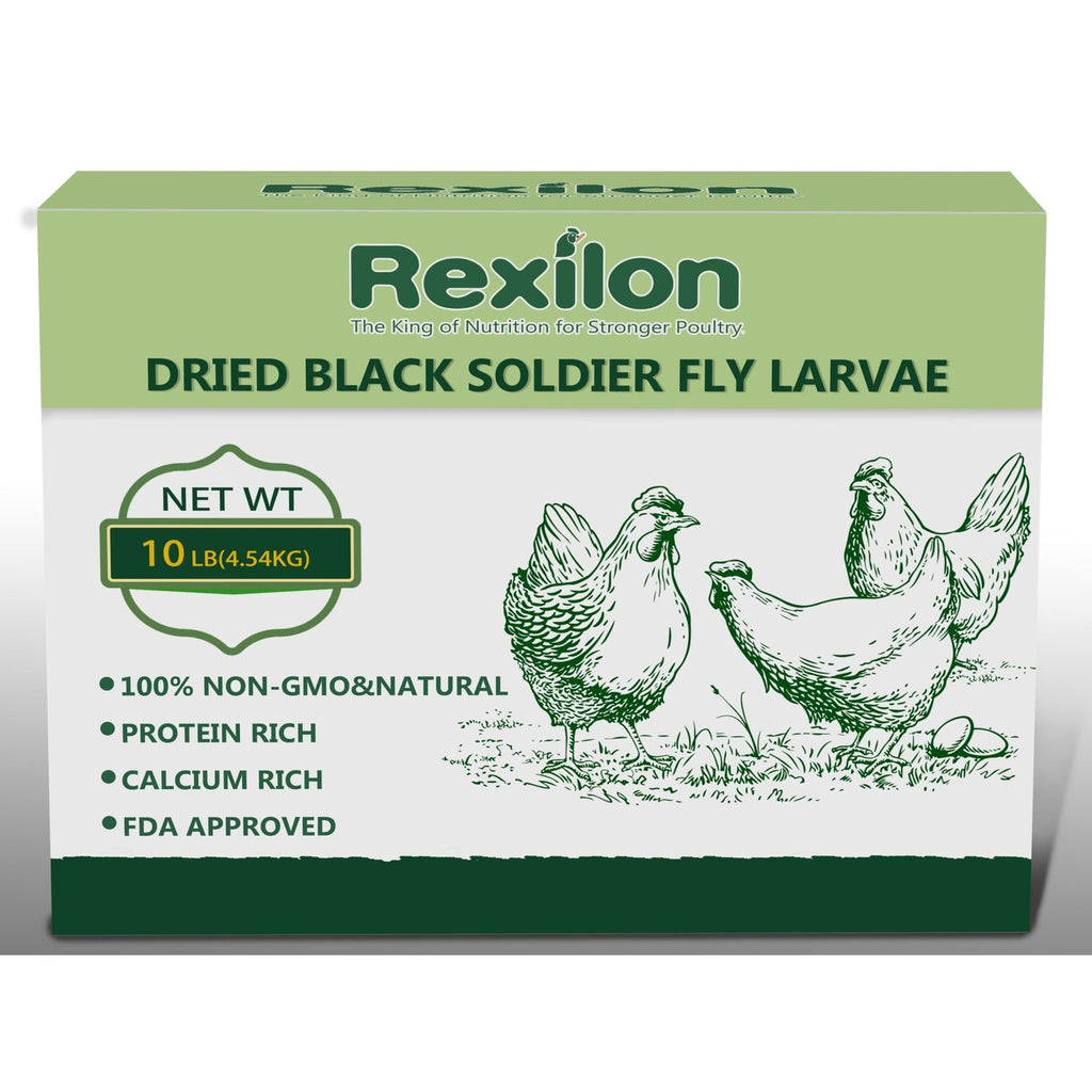10lb Dried Black Soldier Fly Larvae – Large Pack Dried worms for Chickens