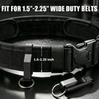 Duty Belt Key Holder, 2 Pack Belt Key Clip, Stainless Steel Stealth Belt Loop Key Ring Holder with 4 Keyrings UIInosoo for Handcuff Fits Max 2.25 Inch Belt