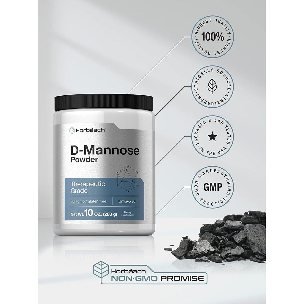 Buy now Horbaach D-Mannose Powder | 10 Oz | Supplement for Women and Men | Unflavored | Vegetarian, Non-GMO, and Gluten Free at indiglob india