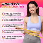 GLP-1 Cutting Drink Mix, 5-HTP, FOS, Yerba Mate, Magnesium, 30 Servings | Supports Satiety Signaling, Energy & Gut Health | Strawberry Açaí Flavor