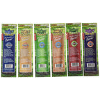 12 Total Natural Juicy Jays Hemp Wraps Variety Pack Bundle Mixed Flavors (6 Packs of 2) Made of Pure Hemp Non Tobacco + Limited Beamer Smoke Sticker