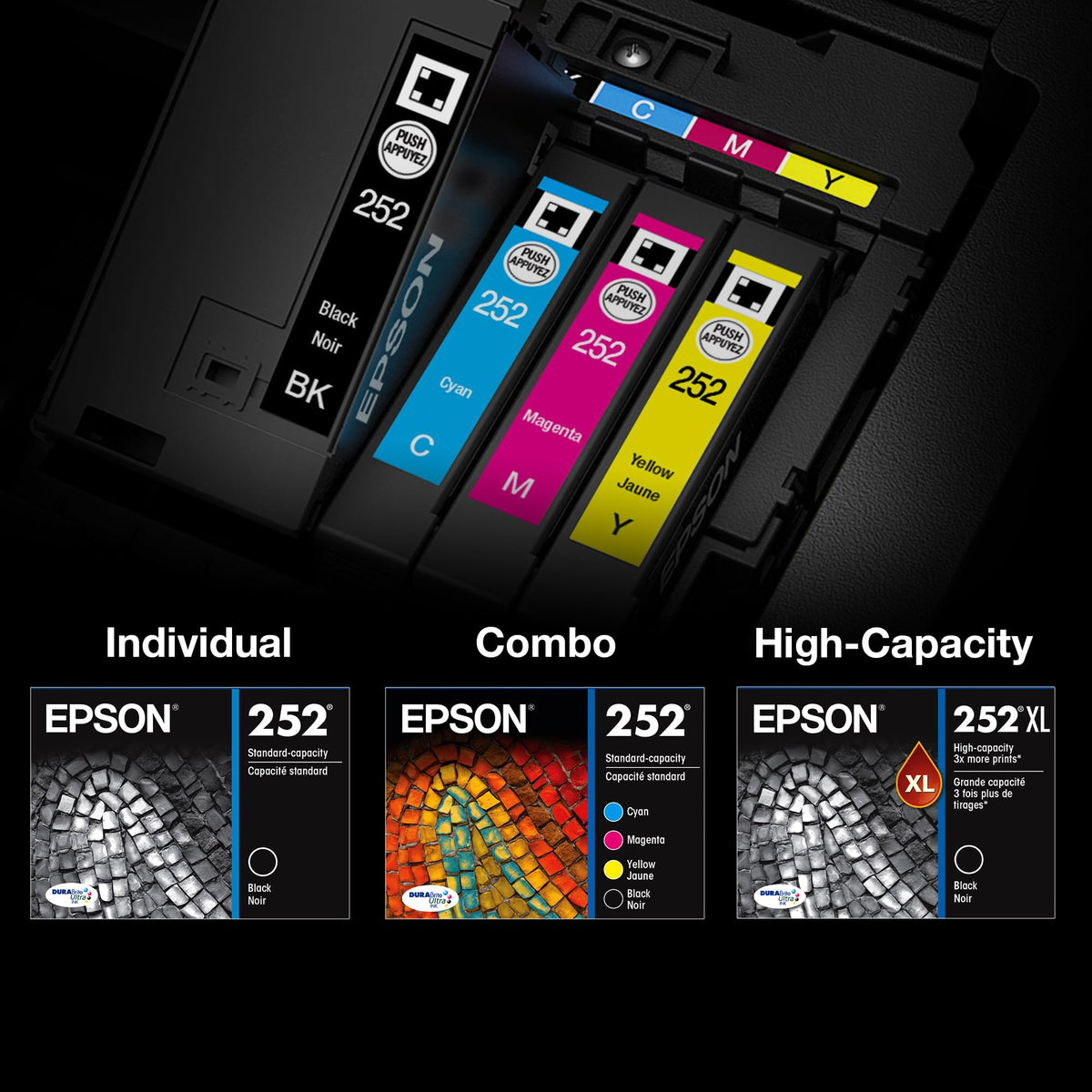 Epson 252XL Genuine High Capacity Black Ink Cartridge T252XL120