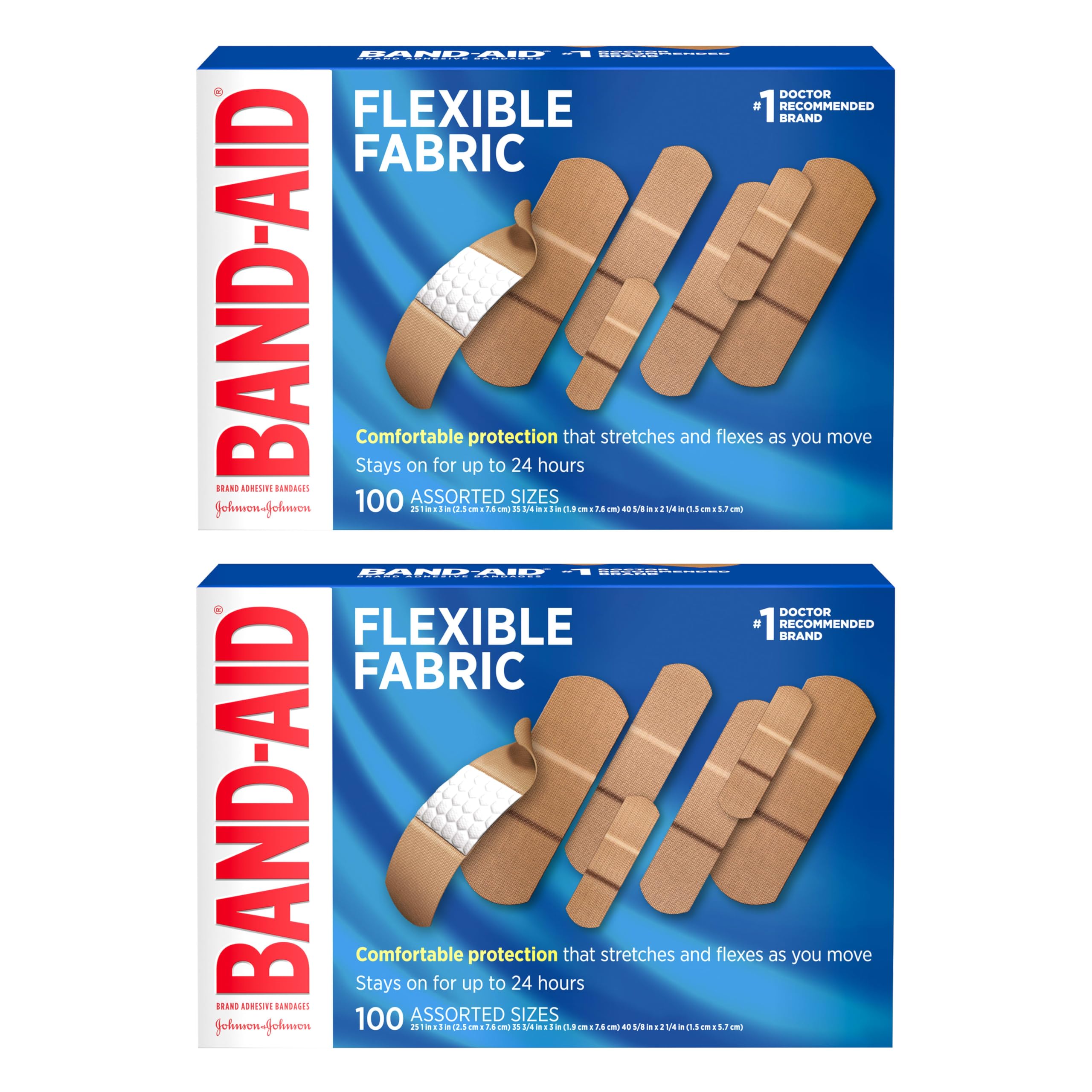 Buy now Band-Aid Adhesive Bandages Flexible Fabric, Extra Large, 10 Count at indiglob india