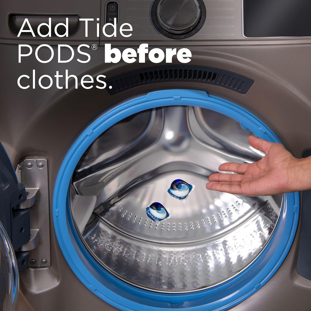 Buy now Tide PODS laundry detergent pacs, 3-in-1 Stain Remover, Odor Fighter, Color Protector, 76 Count, HE compatible, Clean Breeze Scent at indiglob india