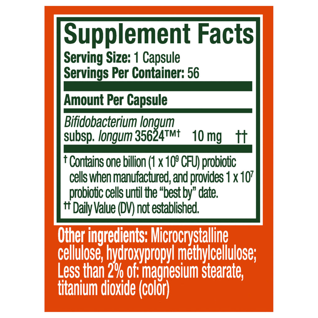Align Probiotic, 24/7 Digestive Support*§, Probiotics for Women and Men, Probiotics for Digestive Health, Men and Womens Probiotic Capsules Help Relieve Occasional Bloating & Gas*, 56 Capsules