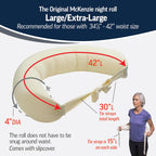 Buy now OPTP The Original McKenzie night roll â€” Low Back Pillow for Sleeping and Round Back Support Pillow for Spine and Side Support â€” Size Large/Extra Large at indiglob india