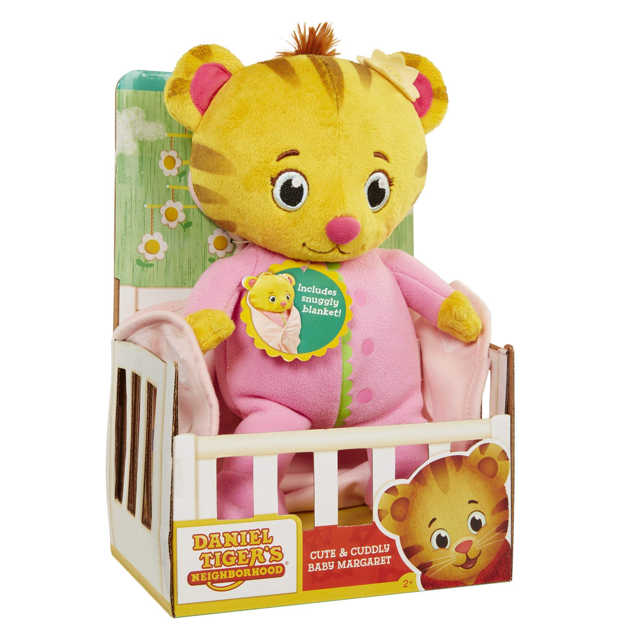 Buy now JAKKS Pacific Daniel Tiger's Neighborhood Cute and Cuddly Baby Margaret Plush Pink/Yellow at indiglob india