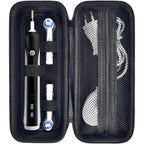 Buy now Toothbrush Travel Case Compatible with Oral-B Pro 1000, 2000, 3000, 3500, 1500/ for Philips Sonicare ProtectiveClean 4100 5100 Electric Toothbrush with Mesh Pocket for Accessories - Black (Bag Only) at indiglob india