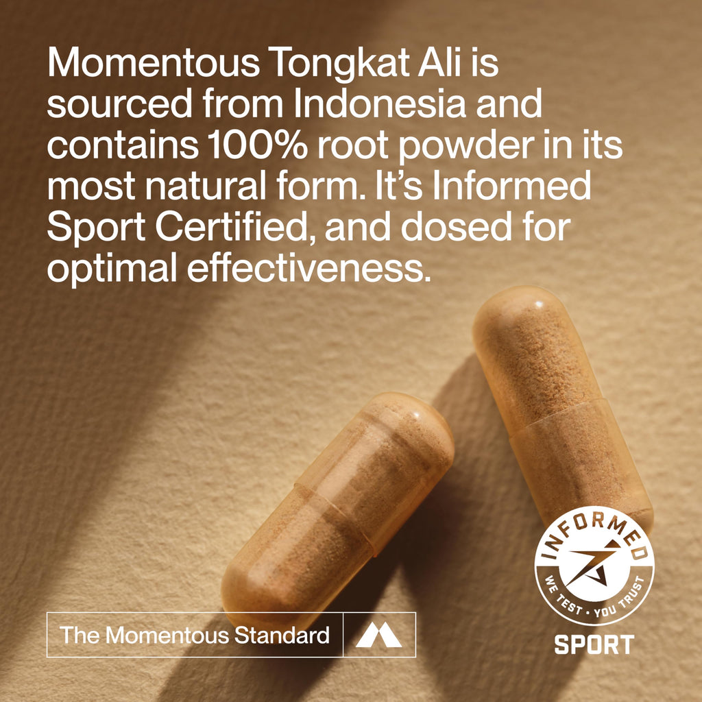 Momentous Tongkat Ali for Women & Men, Longjack Root Extract, 400mg
