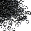 black Elastic Hair Bands，BEBEEPOO 500pcs Mini Rubber Bands with a box Soft Elastic Bands for Kid Hair Braids Hair