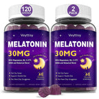 Melatonin 30mg Gummies for Adults - Sugar Free Melatonin Gummies | Maximum Strength with Magnesium, B6, GABA & Botanical Blend - Non-Habit Forming, Vegan, Non GMO, Natural Mixed Berry Flavor
