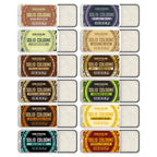Viking Revolution Solid Cologne Set - Variety 1-0.5 oz (4 Pack) | Includes Cedar Wood, Clary Sage, Vetiver & Sandalwood - Travel Wax Colognes - Great Gift Set for Men