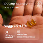 Icelandic Cod Liver Oil Softgels - Omega 3 Fish Oil with Vitamin A - 100 Ct | Wild Caught - Paired with EPA , DHA & D3 - Healthy Heart, Brain & Immune Support - 1000 mg Per Serving - 50 Burpless Servings