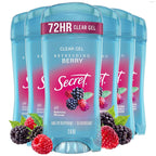 Secret Fresh Antiperspirant Deodorant for Women, 72hr Breathable Sweat & Odor Protection, Instant Freshness & Gentle, PH Balancing Minerals, Clear Gel, Cool Waterlily Scent, 2.6 oz (Pack of 3)