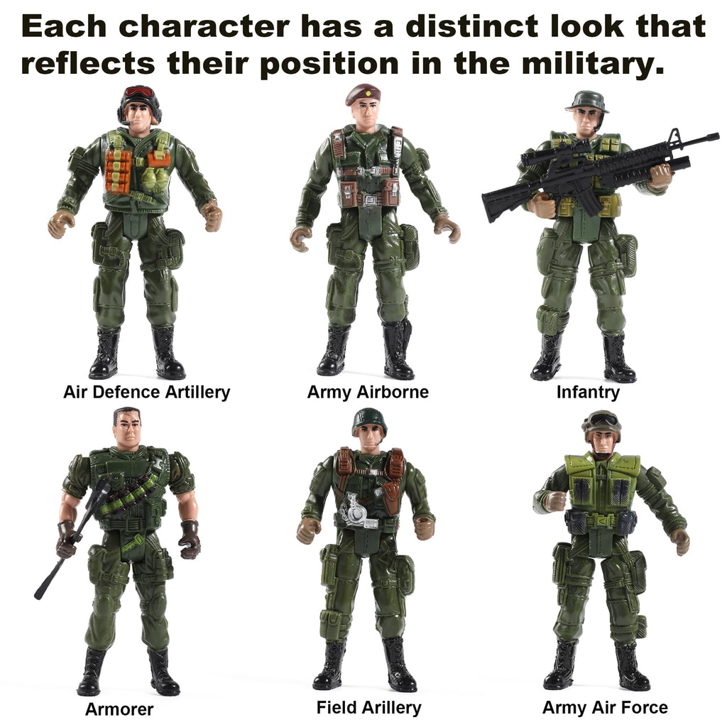 Buy now Mr.River US Army Men and SWAT Team Toy Soldiers Action Figures with Military Weapons Accessories for Kids Boys Girls,12Pcs at indiglob india