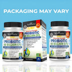 Probiotic 40 Billion CFU with Organic Prebiotics for Gut Health, 60 Count | Probiotics for Men and Women, Immune & Digestive Health Support with Lactobacillus from BioSchwartz, Non-GMO, Shelf Stable