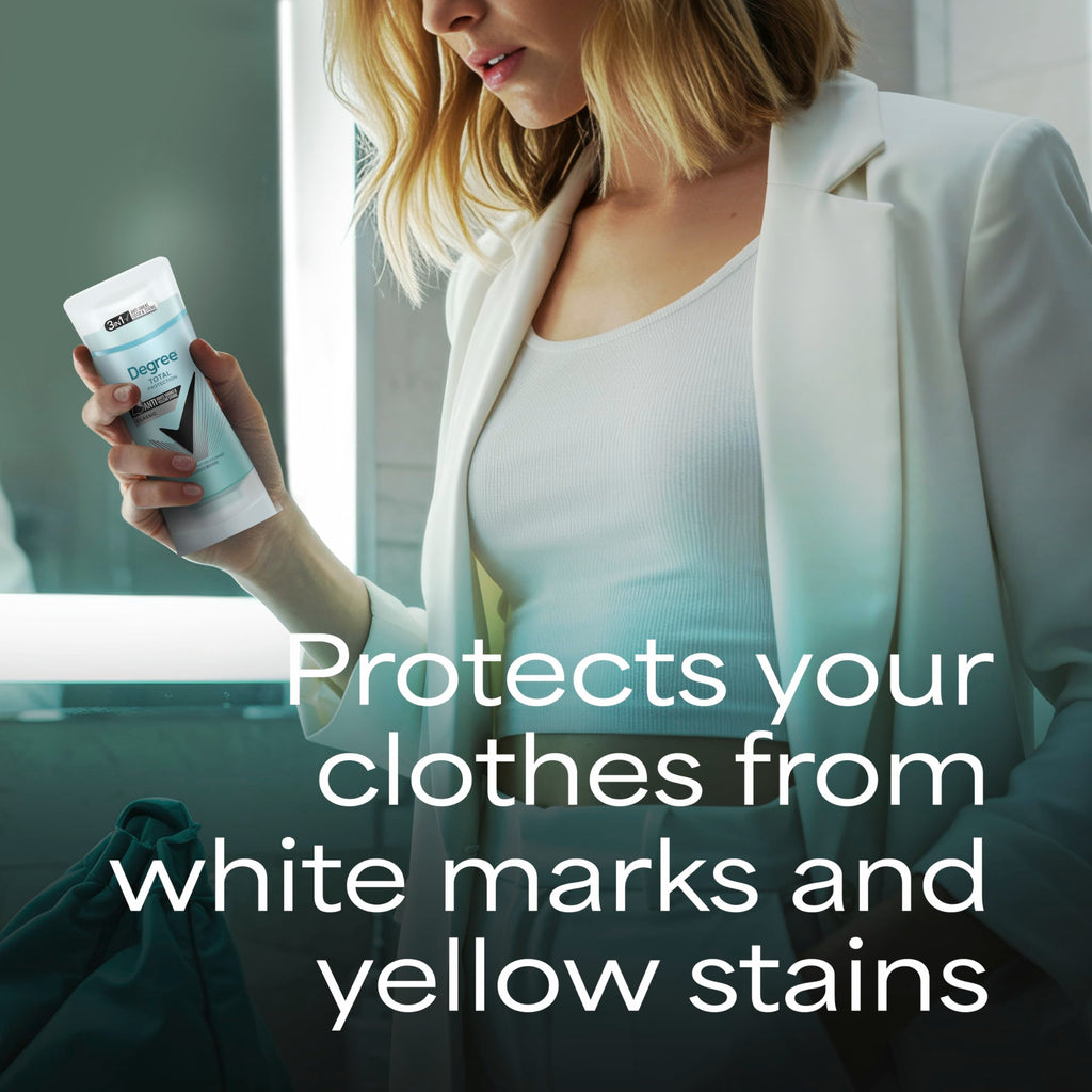 Degree UltraClear Antiperspirant Deodorant Black+White Anti White Marks and Yellow Stains Deodorant for Women 2.6 oz