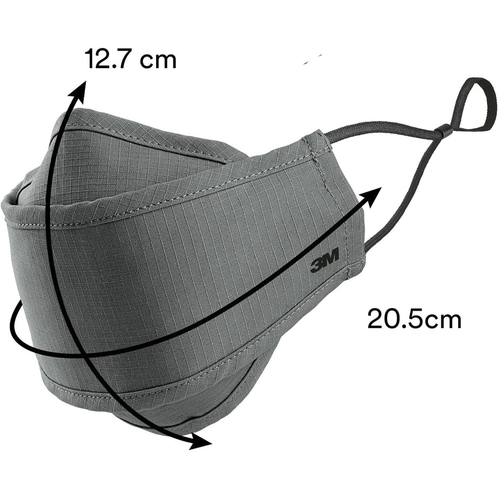 Buy now 3M Daily Face Mask, Reusable, Washable, Adjustable Ear Loops, Lightweight Cotton Fabric, 3 Pack at indiglob india