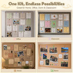 Decorative Flower Push Pins Kit, 48 PCS Cute Thumb Tacks for Bulletin Board