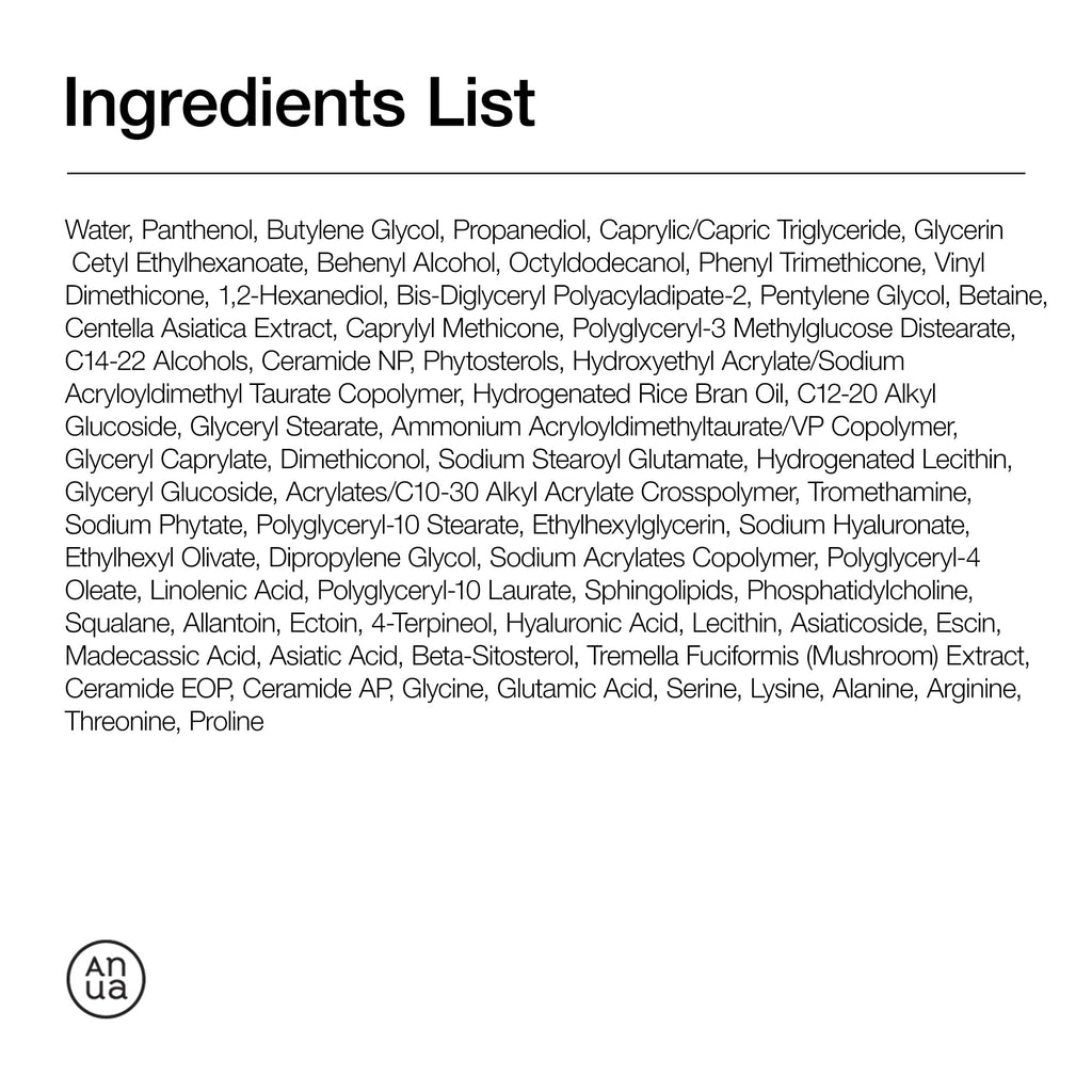 ANUA 3 Ceramide Panthenol Moisture Barrier Cream, 3.38 fl oz | Hydrating Daily Face Moisturizer for All Skin Types, Soothing, Non Comedogenic, with Centella for Skin Barrier