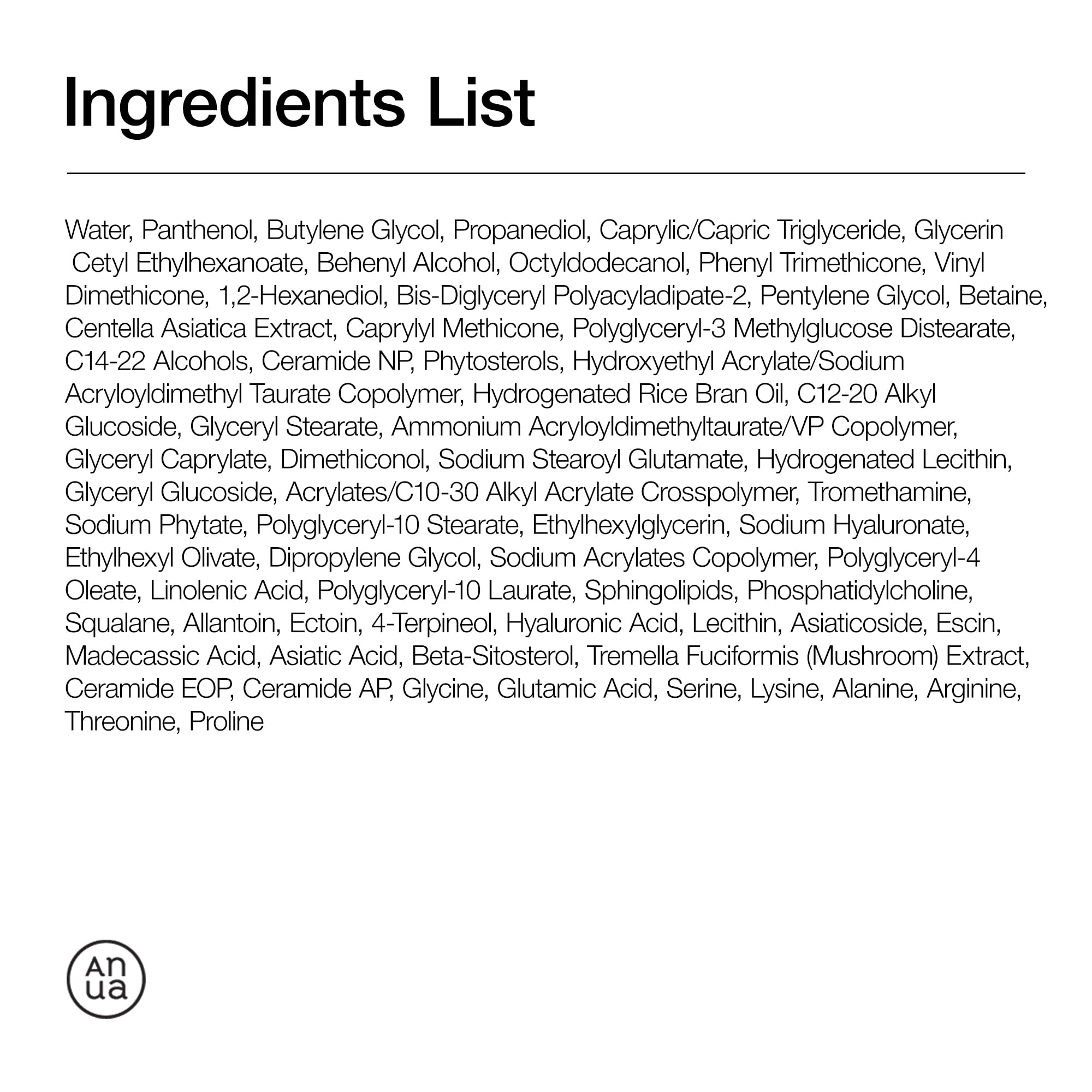 ANUA 3 Ceramide Panthenol Moisture Barrier Cream, 3.38 fl oz | Hydrating Daily Face Moisturizer for All Skin Types, Soothing, Non Comedogenic, with Centella for Skin Barrier