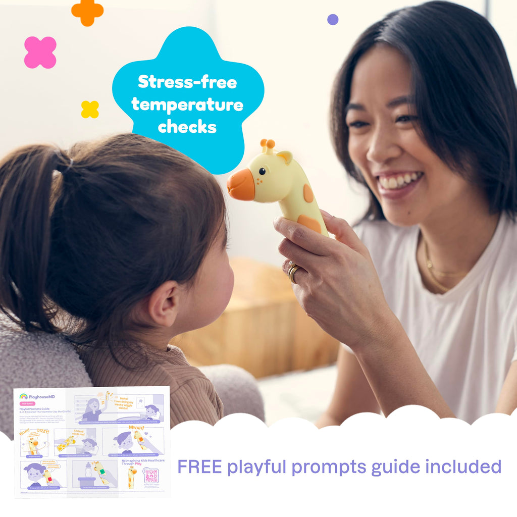 Playhouse MD Giraffe Baby & Kids No-Touch Forehead & Ear Thermometer