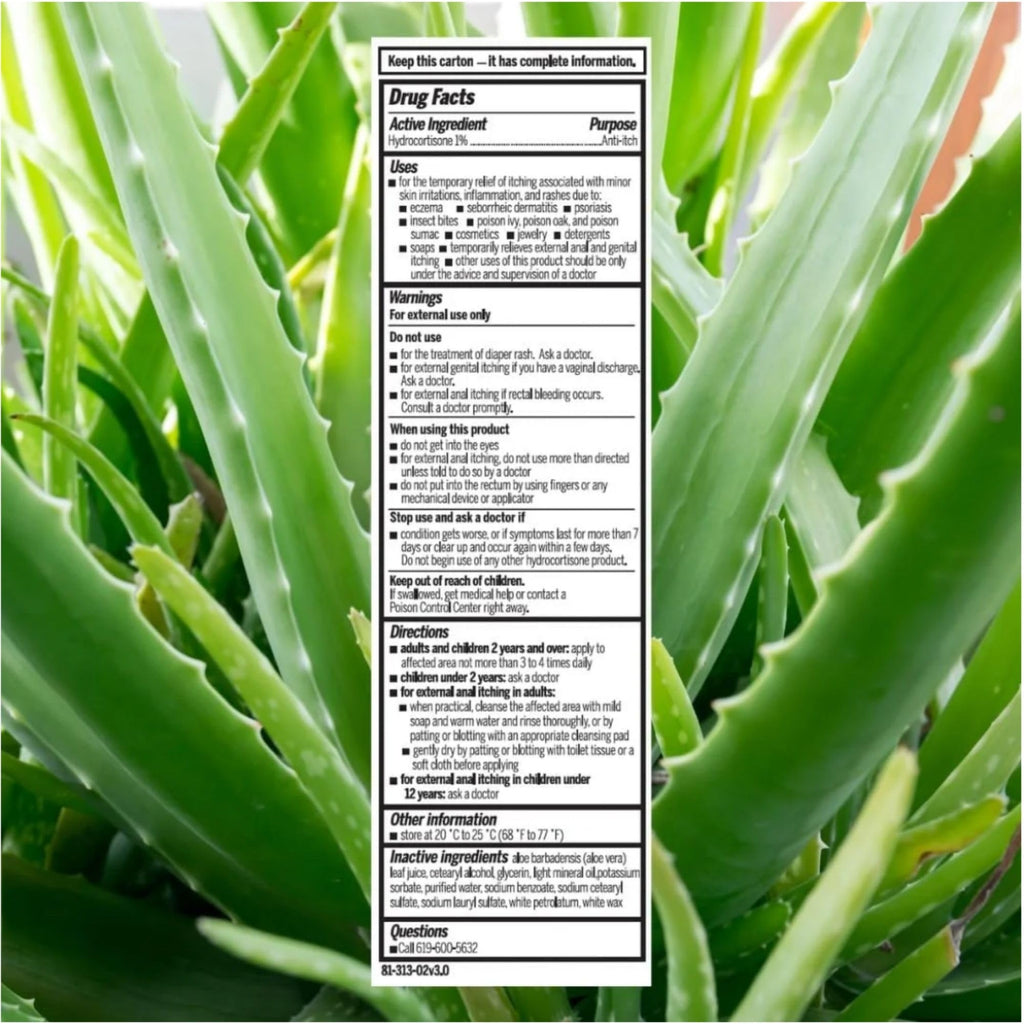 Quadriderm NF 1% Hydrocortisone Anti-Itch Cream, 2 oz Tube