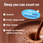 MoonBrew Magnesium Hot Cocoa Sleep Aid - Sugar-Free Calming Drink Mix - 3PK | Nighttime Sleepy Powder with Zinc Glycinate, Chocolate Flavor for Relaxation, Stress & Deep Rest, Melatonin Free