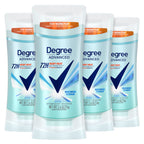 Degree Advanced Antiperspirant Deodorant 4 count 72-Hour Sweat & Odor Protection Shower Clean Antiperspirant for Women with MotionSense Technology 2.6 oz | For active days, Helps stay fresh & confident, With MotionSense, Shower Clean scent