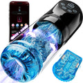Male Masturbator Sex Toys for Men - AI Sync Male Sex Toy 9S Penis Pump & 9 Thrusting Rotating & 9 Vibrating Sucking Licking Modes Pocket Pussy Stroker Mens Sex Toy with LCD APP for Adult Toys & Games
