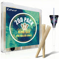 200 PACK Cones Rolling Paper | King Size | 108mm | Pre Rolled Cones with Paper Loader and Packing Sticks