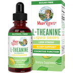 MaryRuth's L Theanine 200mg Liquid Drops for Adults & Kids, 30 Servings | Mood Support, Focus Supplement, Natural Sleep Support, Vegan, Non-GMO