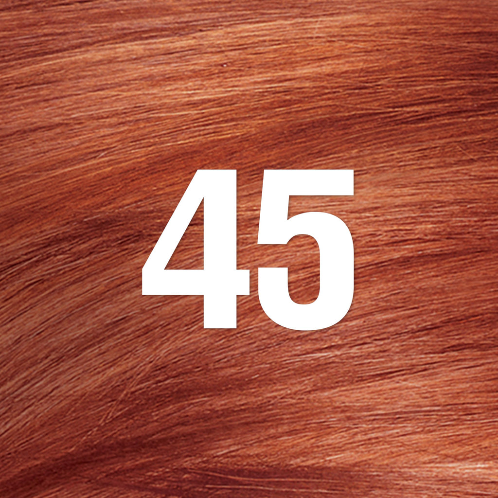 Buy now Revlon ColorSilk with Bond Repair Complex, Permanent Hair Color, 100% Gray Coverage, Ammonia Free Dye, Vegan Keratin, 45 Bright Auburn, 3 pack at indiglob india