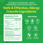 Culturelle Metabolism + Weight Management with SlimBiotics® Probiotic 30 Ct | 12 billion CFUs, Multi-Strain Probiotic Blend, Vitamins B6 & B12, Supports Gut Microbiome*, Once-Daily Capsules