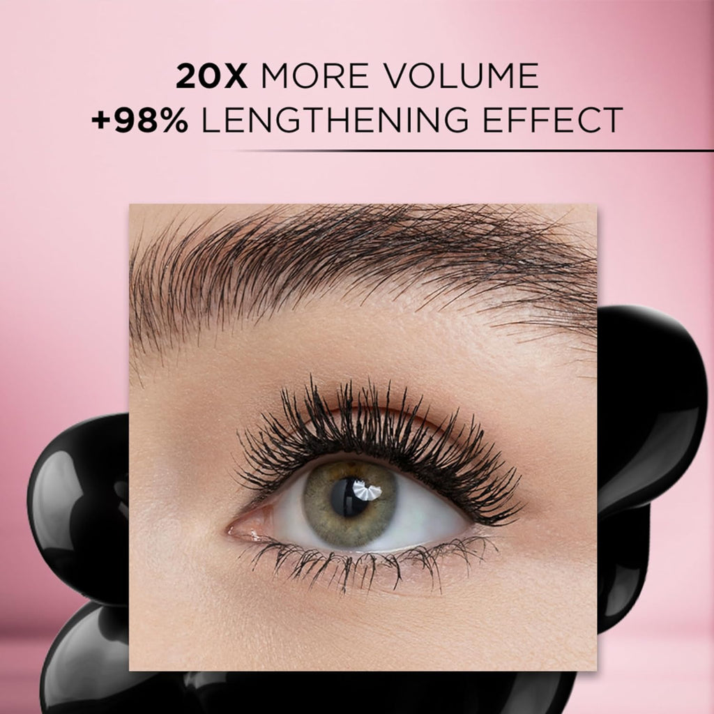 Buy now Lâ€™OrÃ©al Paris Makeup Voluminous Lash Paradise Mascara, Voluptuous Volume, Intense Length, Feathery Soft Full Lashes, No Flaking, No Smudging, No Clumping, Mystic Black, 0.28 Fl Oz (Pack of 1) at indiglob india