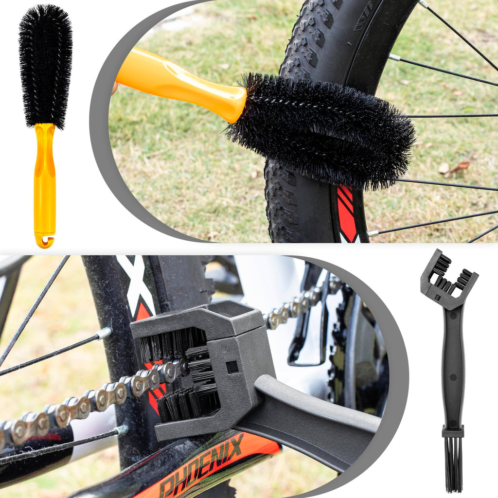focopot Bike Cleaning Kit with Bike Chain Degreaser,Scrubber,Lube