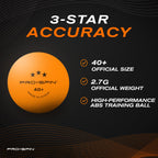 Buy now PRO-SPIN Ping Pong Balls - 3-Star Premium Orange Table Tennis Balls | High-Performance 40+ ABS Professional Quality | Ultimate Durability for Indoor & Outdoor Ping Pong Tables at indiglob india