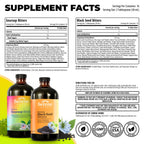 Serene Herbs Soursop Bitters Liquid & Black Seed Bundle – Organic Herbal Guanabana for Digestive Support – Vegan, Non-GMO – 32 oz (16 oz Each), (2 Pack)